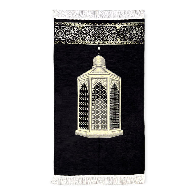 Çiçek Desenli Lüks Saçaklı Şönil Seccade