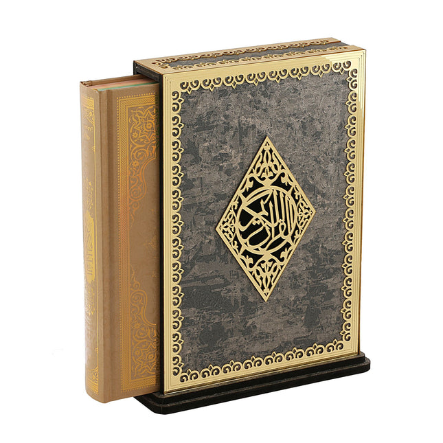 20*27 Cm Gold Pleksili Mermer Orta Boy Kutu