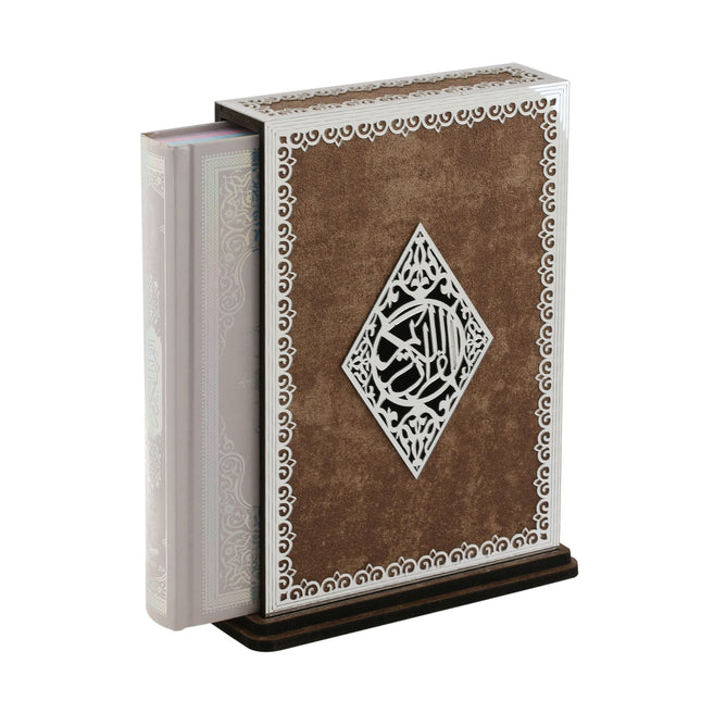 20*27 Cm Gümüş Pleksili Mermer Orta Boy Kutu