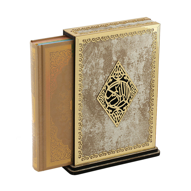 20*27 Cm Gold Pleksili Mermer Orta Boy Kutu