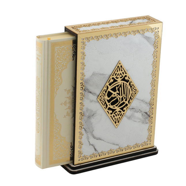 20*27 Cm Gold Pleksili Mermer Orta Boy Kutu