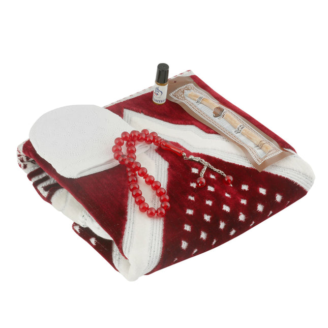 Erkeklere Özel Seccade Tesbih Hac Ve Umre Seti