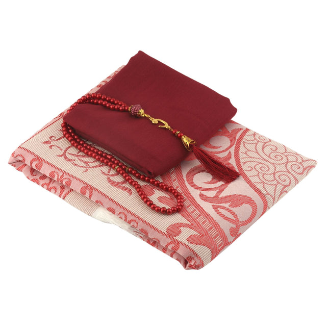 Kadınlara Özel Seccade Eşarp Tesbih Hac Ve Umre Seti