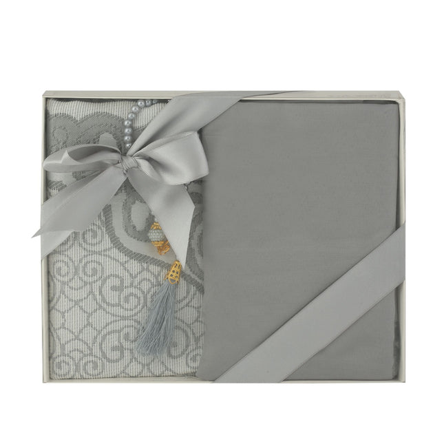 Kadınlara Özel Seccade Eşarp Tesbih Hac Ve Umre Seti (32'li)