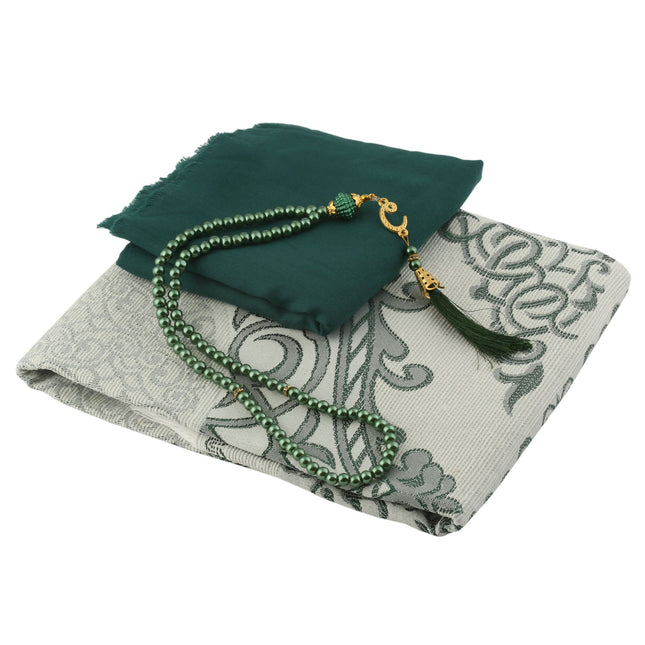 Kadınlara Özel Seccade Eşarp Tesbih Hac Ve Umre Seti