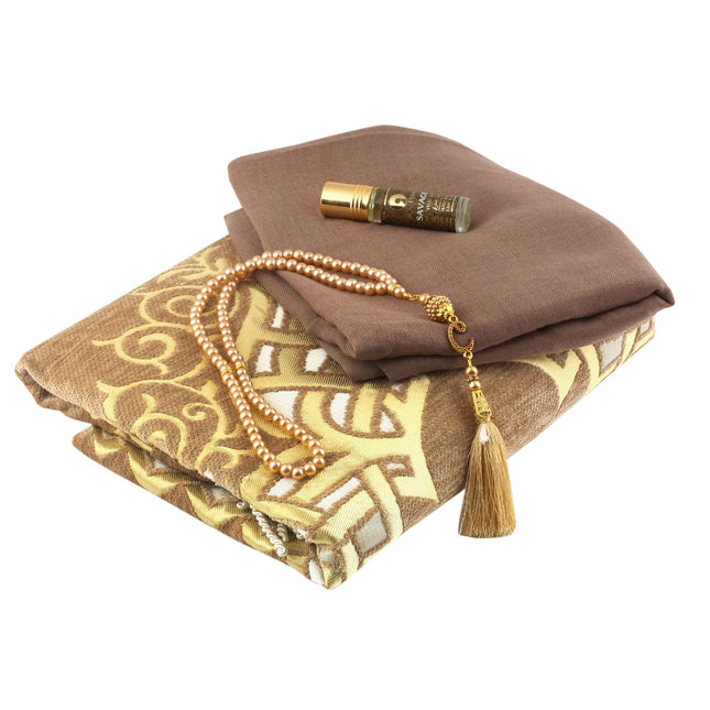 Kadınlara Özel Seccade Şal Tesbih Hac Ve Umre Seti