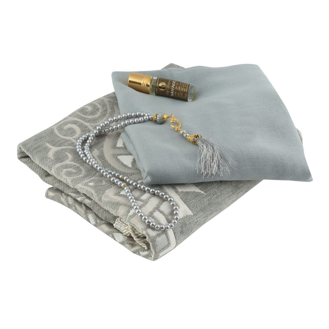 Kadınlara Özel Seccade Şal Tesbih Hac Ve Umre Seti