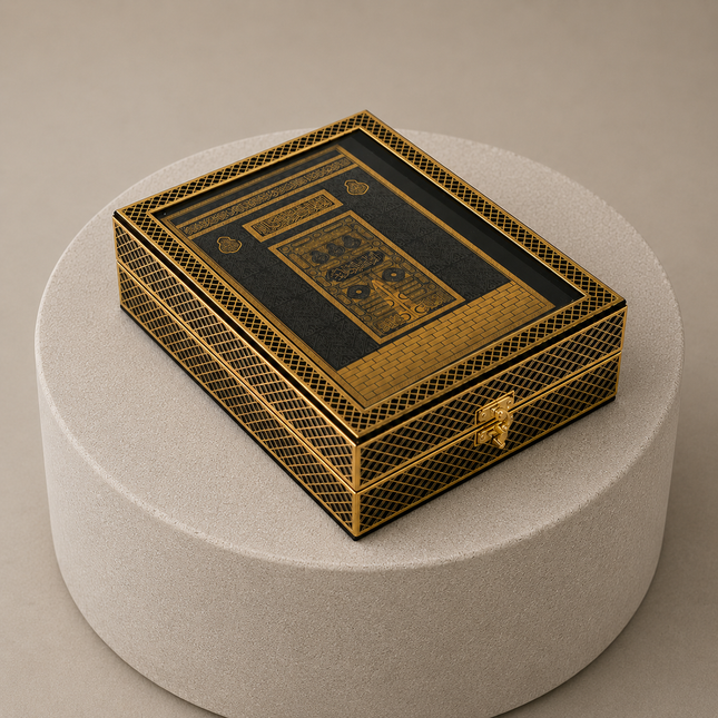 21x28x8 Cm Seccade Kuran-ı Kerim Tesbih Kutusu