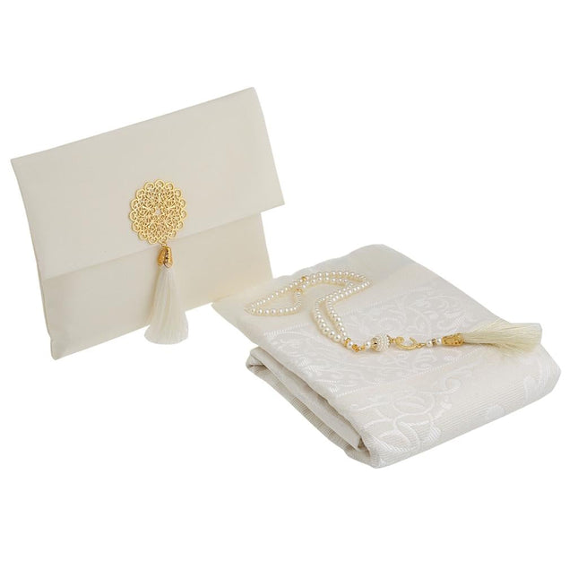 Şantuk Broşlu Seccade Tesbih Kesesi Seti