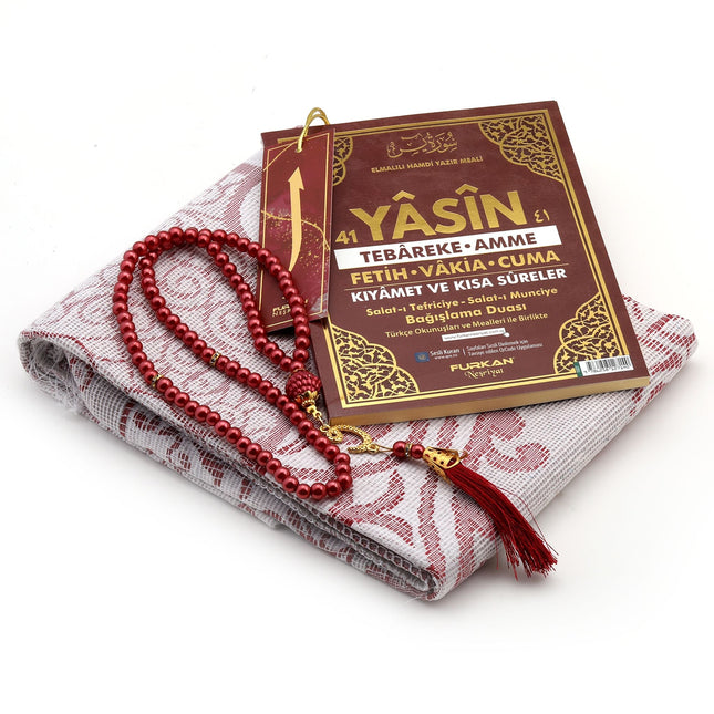 Hediyelik Yasin Seccade Tesbih Seti 30'Lu