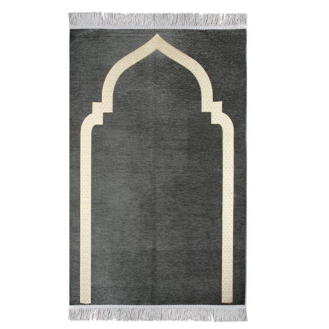 Düz Mihraplı Lüks Saçaklı Şönil Seccade 10'Lu