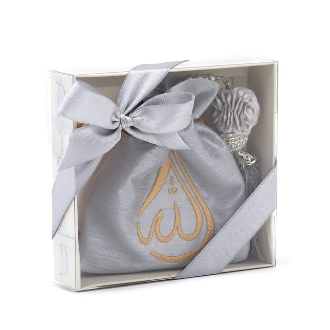 Hediyelik Nakışlı Tesbih Kesesi Ve Tesbih Seti 36'Lı