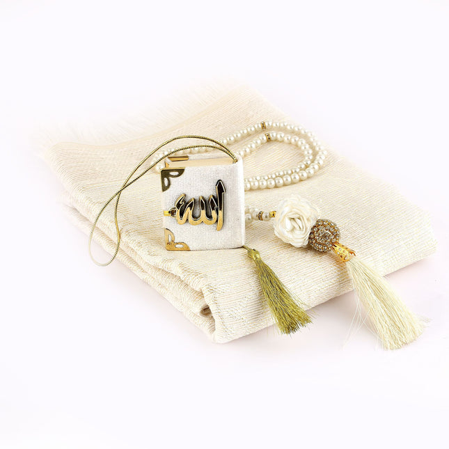 Bade Serisi Seccade Mini Kuran-ı Kerim Tesbih Seti