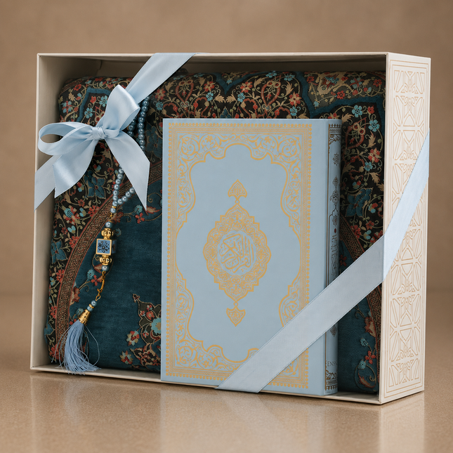 Hediyelik Seccade Kuran-ı Kerim Tesbih Seti