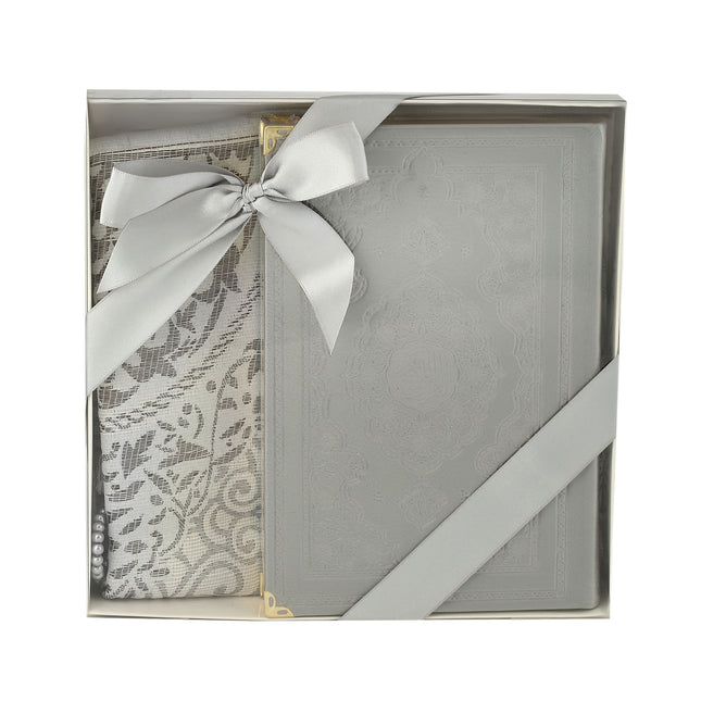 Özel Desen Soğuk Baskı Kuran-ı Kerim Hediye Seti