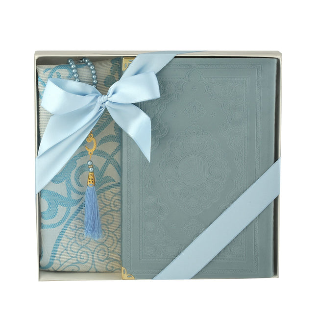 Özel Desen Soğuk Baskı Kuran-ı Kerim Hediye Seti