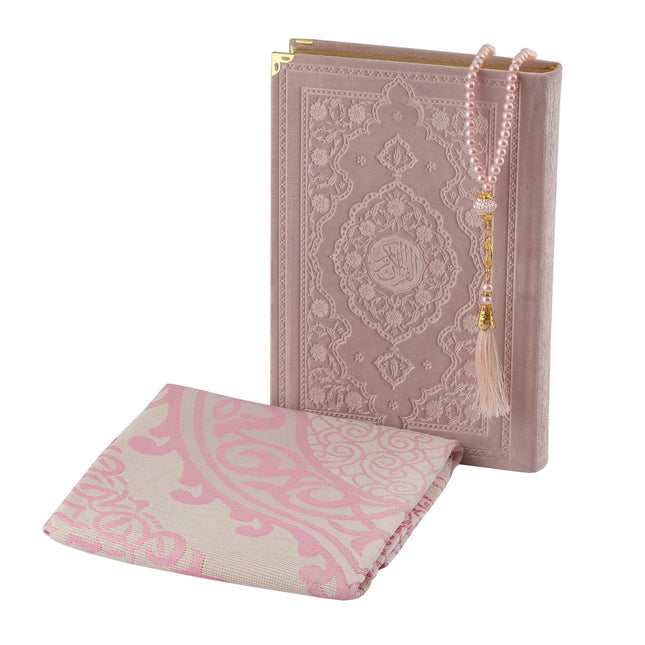 Özel Desen Soğuk Baskı Kuran-ı Kerim Hediye Seti