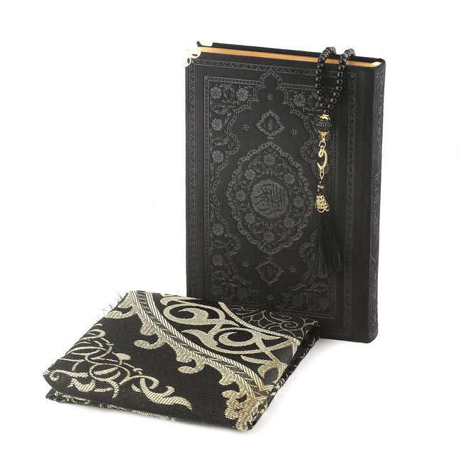 Özel Desen Soğuk Baskı Kuran-ı Kerim Hediye Seti