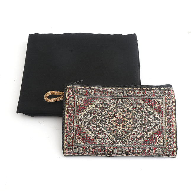 100x100 cm Eko Tek Flamlı Düz Eşarp ve 10x16 cm Otantik Cüzdan Seti (25 Adet)
