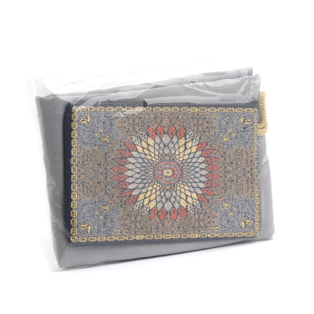 100x100 cm Eko Tek Flamlı Düz Eşarp ve 10x16 cm Otantik Cüzdan Seti (25 Adet)