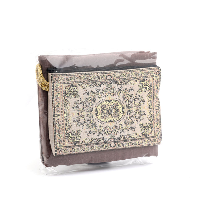 100x100 cm Eko Tek Flamlı Düz Eşarp ve 10x16 cm Otantik Cüzdan Seti (25 Adet)