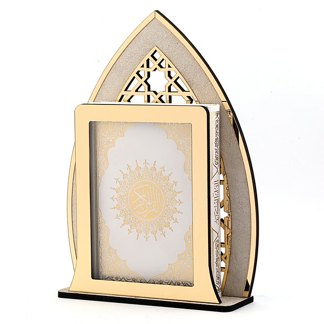 26x18 Cm Ahşap Mihrap Model Masa Üstü Kur’an-ı Kerim Kutusu