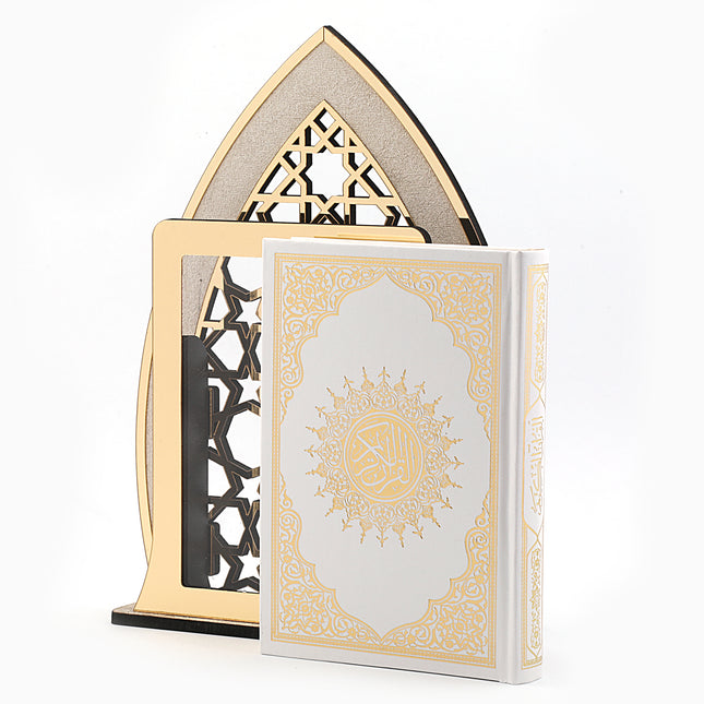 26x18 Cm Ahşap Mihrap Model Masa Üstü Kur’an-ı Kerim Kutusu