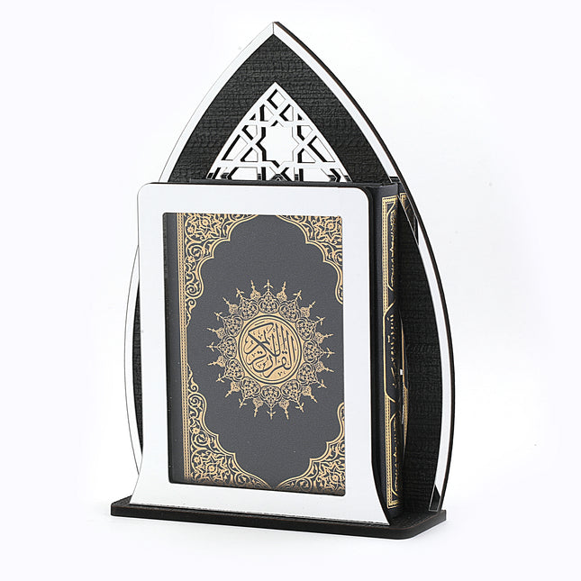 26x18 Cm Ahşap Mihrap Model Masa Üstü Kur’an-ı Kerim Kutusu