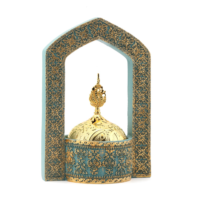 19x12 Cm Mihrap El Boyama Buhurdanlık Biblo