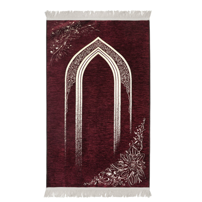70x110 Cm Saçaklı Lalezar Şönil Seccade 560 Gr