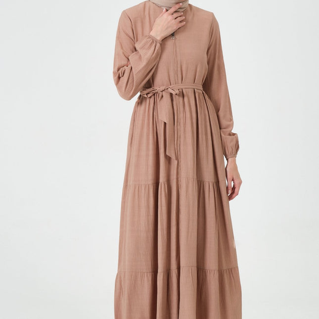 Viskon Kumaş Yıldız Cepli Ferace