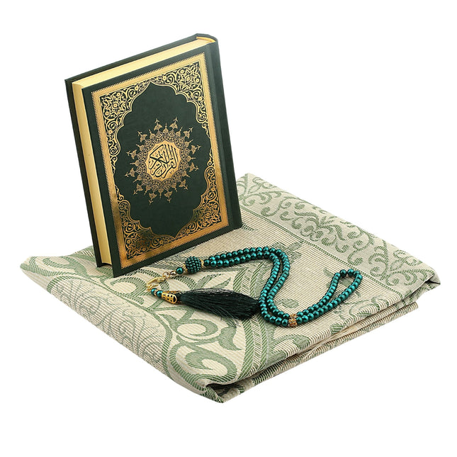 Hediyelik Seccade Kuran-ı Kerim Tesbih Seti