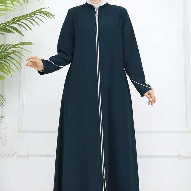 Katre Kolu Düğmeli Biyeli Ferace