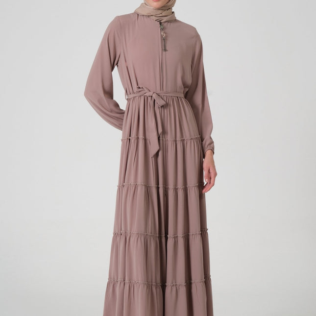 Viskon Kumaş Yıldız Cepli Ferace