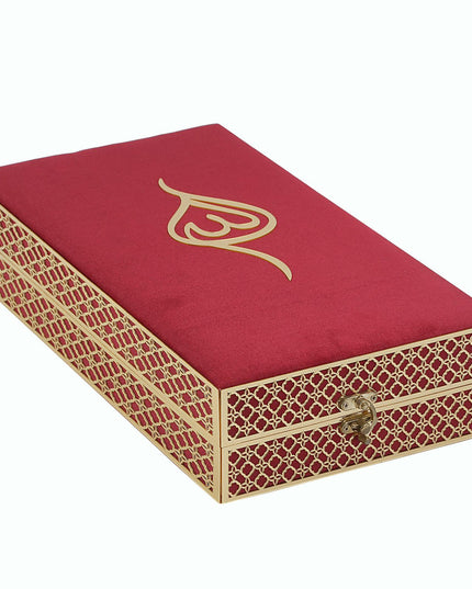 Topkapı Serisi Kadife Kuran-ı Kerim Kutusu