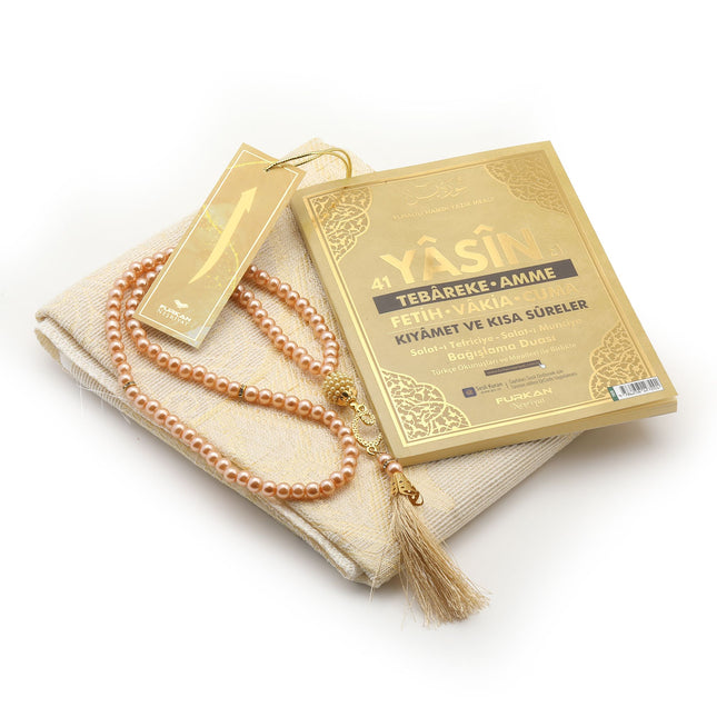 Hediyelik Yasin Seccade Tesbih Seti 30'Lu