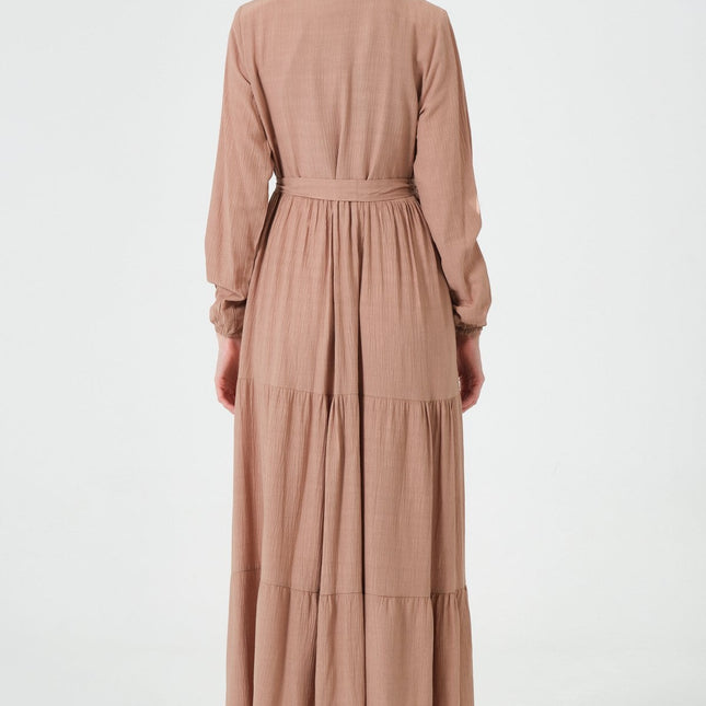 Viskon Kumaş Yıldız Cepli Ferace