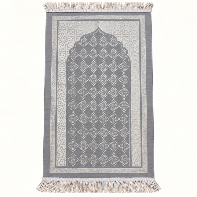 Lüks Saçaklı Zümrüt Seccade (70x110 cm – 480 gr)