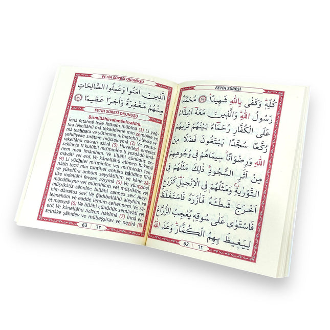 13x17 Cm 8 Farklı Renk Seçeneği 128 Sayfa Çanta Boy Renkli Arapça/Türkçe Yasin Kitabı