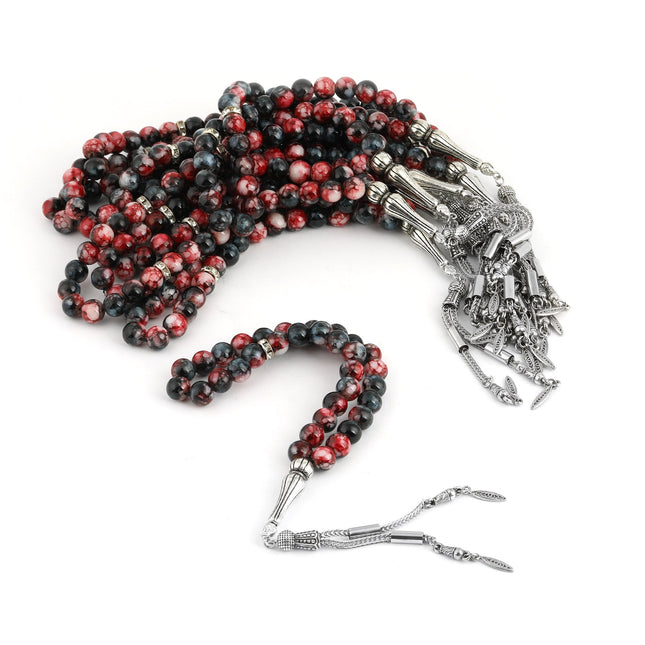 33'Lük 10 Mm Cam Akik Tesbih (10 Adet)