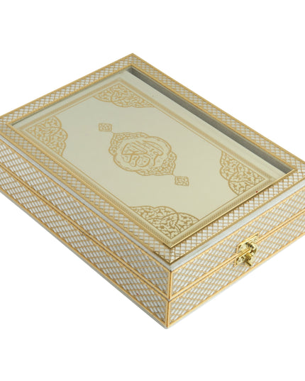 21x28x8 Cm Seccade Kuran-ı Kerim Tesbih Kutusu