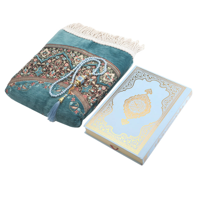 Hediyelik Seccade Kuran-ı Kerim Tesbih Seti