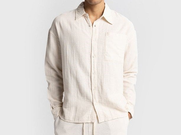 Uzun Kollu Müslin Gömlek