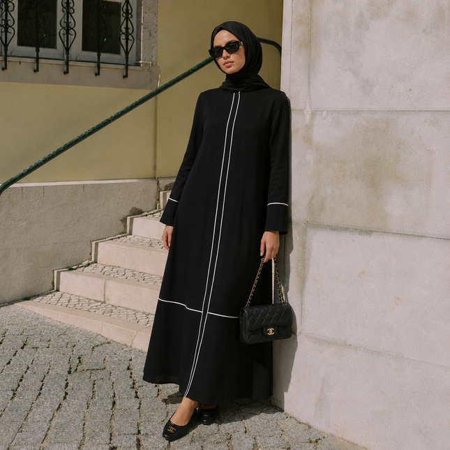 Katre Beyaz Biyeli Dubai Ferace