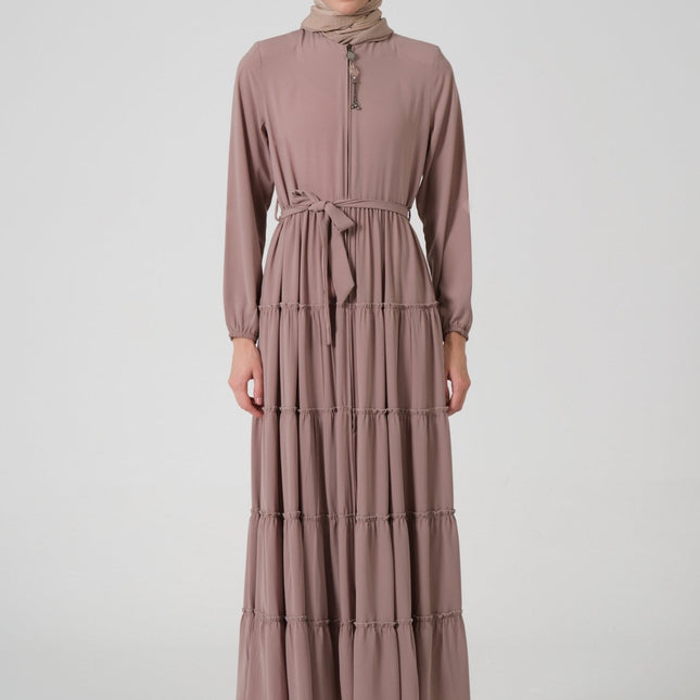 Viskon Kumaş Yıldız Cepli Ferace