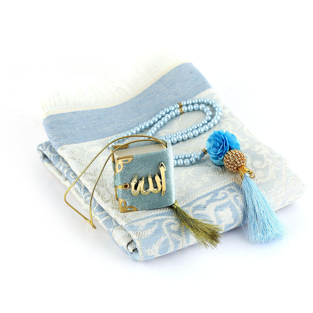 Bade Serisi Seccade Mini Kuran-ı Kerim Tesbih Seti 24'Lü