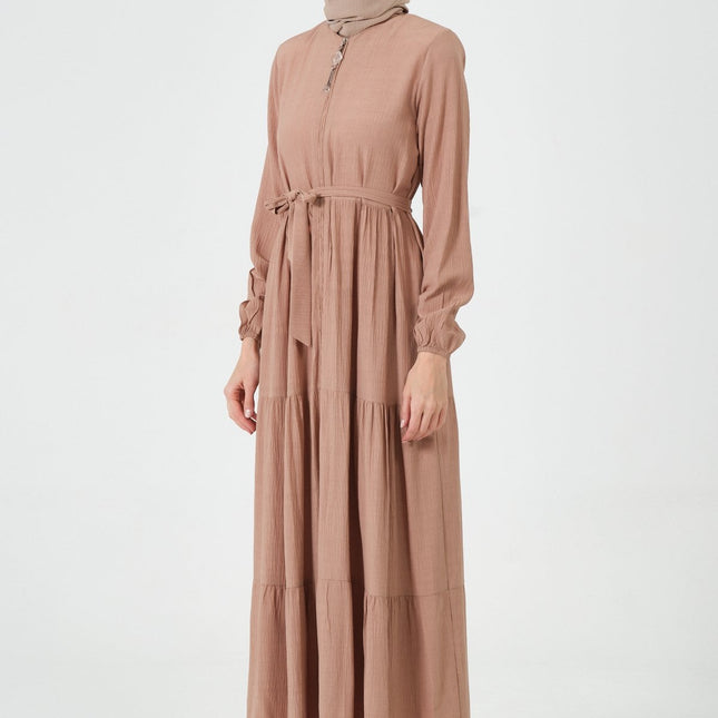 Viskon Kumaş Yıldız Cepli Ferace