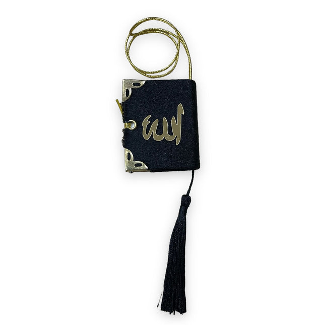 Kadife Kaplı Çift Sayfalı Tam Mini Kuran-ı Kerim Otosüs 10'lu