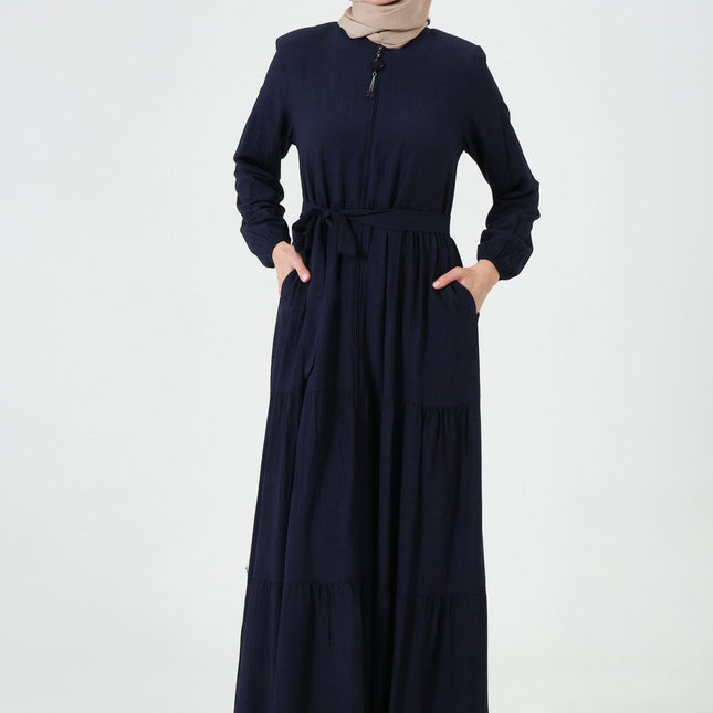 Viskon Kumaş Yıldız Cepli Ferace