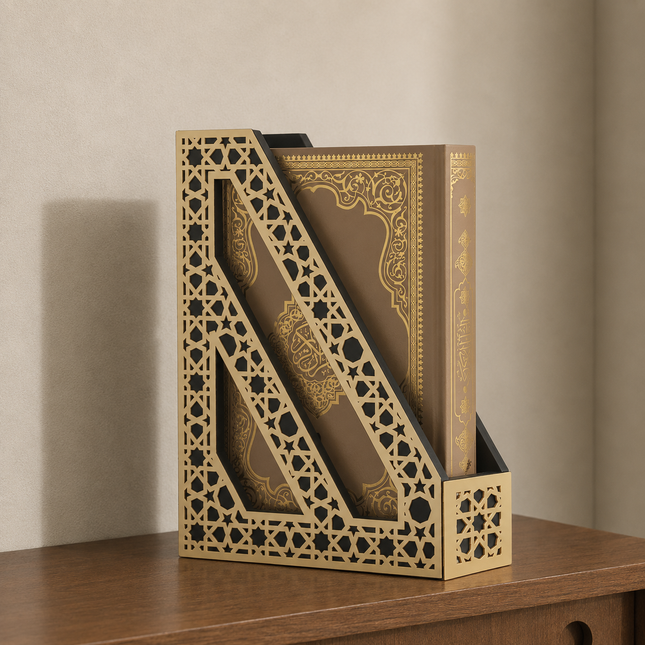 20x26 Cm Çapraz Ahşap Kuran-ı Kerim Kutusu